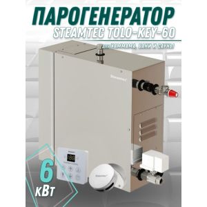 Парогенератор для хамама и турецкой бани Steamtec TOLO-60-KEY, 6 кВт