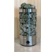 Электрокаменка для сауны и бани Цилиндр 6 кВт Плюс (6-9 м3 объем парилки 220/380V со встр.пультом )