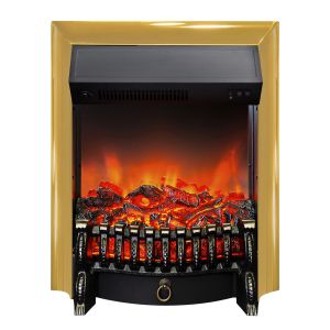 Очаг электрический  FOBOS-S LUX BRASS