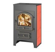 Печь-Камин ВЕЗУВИЙ ПК-01 (205) с плитой красн. 12 кВт Ø 150 мм