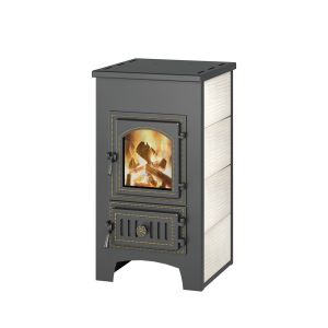 Печь камин Везувий ПК-01(270) с плитой беж.