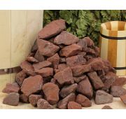 Камень для бани АК «Яшма сургучная» шлифованный (ведро 10 кг)