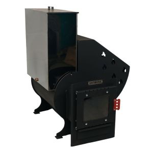 Печь банная «ТРИО» 24 куб. МД со стеклом (лев) 8мм