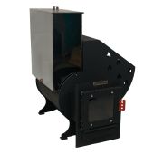 Печь банная «ТРИО» 24 куб. МД со стеклом (лев) 8мм