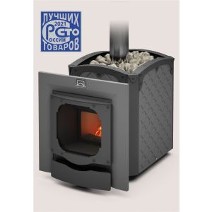 Печь для бани и сауны Былина 18ч Панорама
