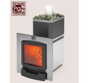 Печь РУСЬ- ПАНОРАМА 12 ЛНЗП ПРОФИ (1.1) (с дверцей)