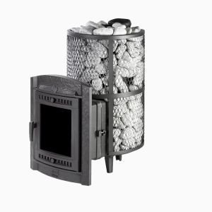 Печь для бани «Атмосфера XL+» сетка из нержавеющей стали