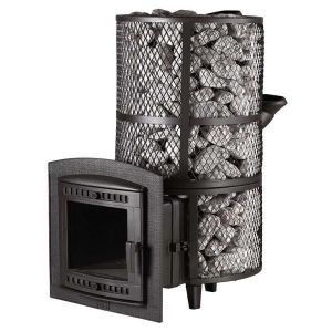 Печь для бани «Атмосфера XXL» сетка из нержавеющей стали