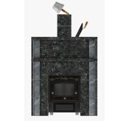 Портал Рванный камень/Пироксенит дверка 700*700