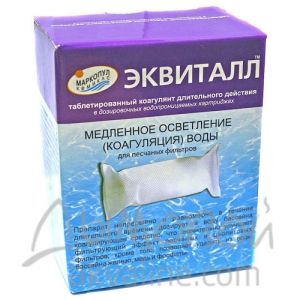 ЭКВИТАЛЛ медленный коагулянт (таблетки в картридже), 1кг/(1уп=12шт)