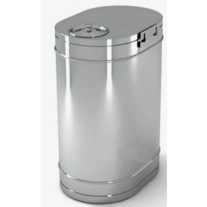 Бак 60л. выносной овальный 0,5мм/0,8мм (вертикальный) ПиК