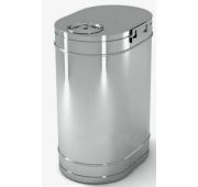 Бак 60л. выносной овальный 0,5мм/0,8мм (вертикальный) ПиК