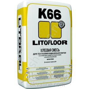 Клеевая смесь LITOFLOOR K66, 25кг