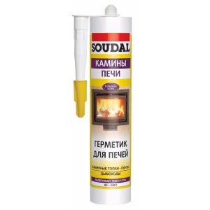 Герметик «Soudal» для печей (+1500 С) 300мл
