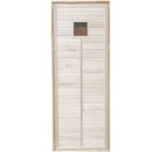 Дверь липовая для сауны остекленная, тип 1 1800*700