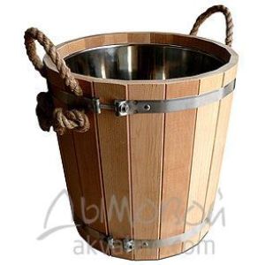 Запарник 20л деревянный(липа) с нерж. вкладышем