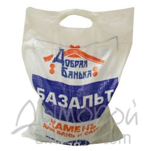 Камень для саун Базальт колотый ДБ, 10кг мешок