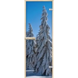 Дверь Форест Арт «Зимний лес» 1900*700 левая