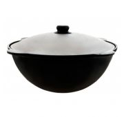 Казан чугунный 10 литра круглое дно