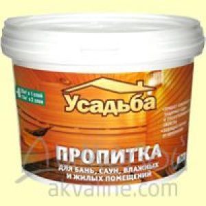 Пропитка для бань, саун Усадьба-409 3 кг Диола