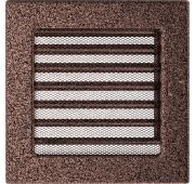 Решетка вент. Kratki гранит-медь с жалюзи 17*17
