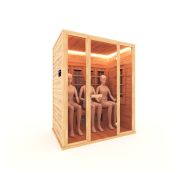 ИК САУНА 3 - МЕСТНАЯ ПРЯМАЯ (Кедр, 8 керамических излучателей, 220В, 2900 Вт)