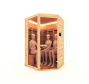 ИК САУНА 3 - МЕСТНАЯ УГЛОВАЯ (Кедр, 8 керамических излучателей, 220В, 2900 Вт)