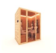 ИК САУНА 4 - МЕСТНАЯ ПРЯМАЯ (Кедр, 8 керамических излучателей, 220В, 2900 Вт)