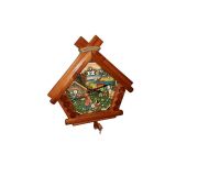 ЧАСЫ ДОМИК «НА ОТДЫХЕ» липа мореная