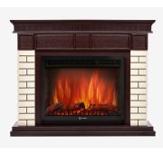 Портал Bricks 30U (угловой) камень бежевый, шпон тёмный дуб