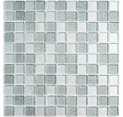 Мозаика стеклянная Shine Silver (300*300) 4*25*25