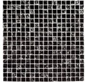 Мозаика стеклянная Strike Black (300*300) 8*15*15