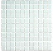 Мозаика стеклянная White Glass (300*300) 4*25*25