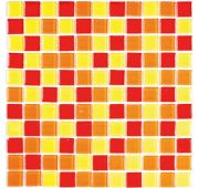 Мозаика стеклянная Fruit mix (300*300) 4*25*25