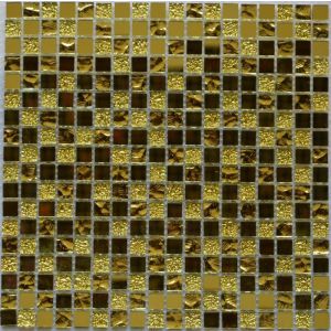 Мозаика стеклянная Mirror gold (300*300) 4*15*15