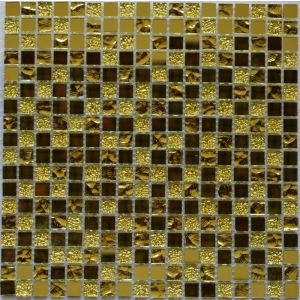 Мозаика стеклянная Mirror gold (300*300) 4*15*15