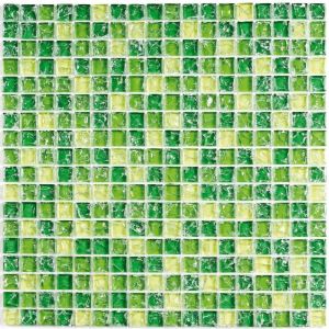 Мозаика стеклянная Strike Green (300*300) 8*15*15