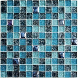 Мозаика стеклянная Satin Blue (300*300) 8*23*23