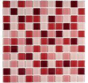 Мозаика стеклянная Plum mix (300*300) 4*25*25