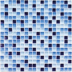 Мозаика стеклянная Blue Drops (300*300) 8*15*15
