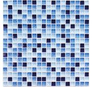 Мозаика стеклянная Blue Drops (300*300) 8*15*15