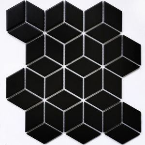 Мозаика керамогранитная Landa Black matt (267.4*309) 6*48*48