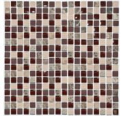 Мозаика S-841 стекло камень (15*15*8) 305*305