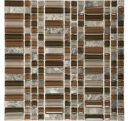 Мозаика S-809 стекло камень (15*15*48*6) 300*300