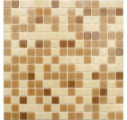 Мозаика MIX3 стекло коричневый (сетка)(20*20*4) 327*327