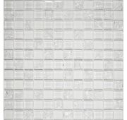 Мозаика стеклянная WHITE CRUSH (300*300) 6*23*23