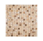 Мозаика стеклянная Lavada beige, 15*15мм 300*300мм