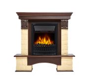 Портал Forte Classic U (угловой) камень бежевый, темный дуб