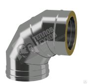 Отвод 87° 150/210 (316/304)  0,5мм  + хомут ТиС