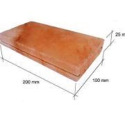 Плитка соляная шлифованная (Гималайская соль) 20х10х2,5см с пропилом